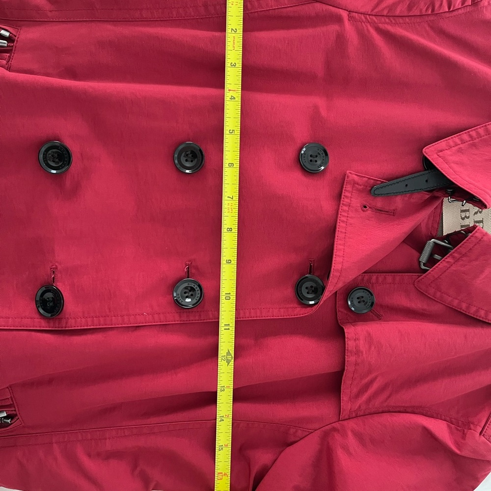 Burberry Brit Red Trench Coat - Picture 16 of 16